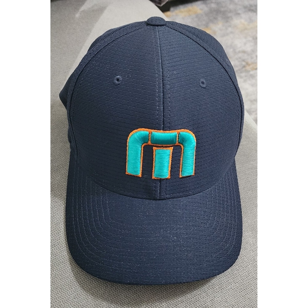 Travis Mathew Adult  "B-Bahamas" Navy Baseball Cap Flexfit Size L/XL